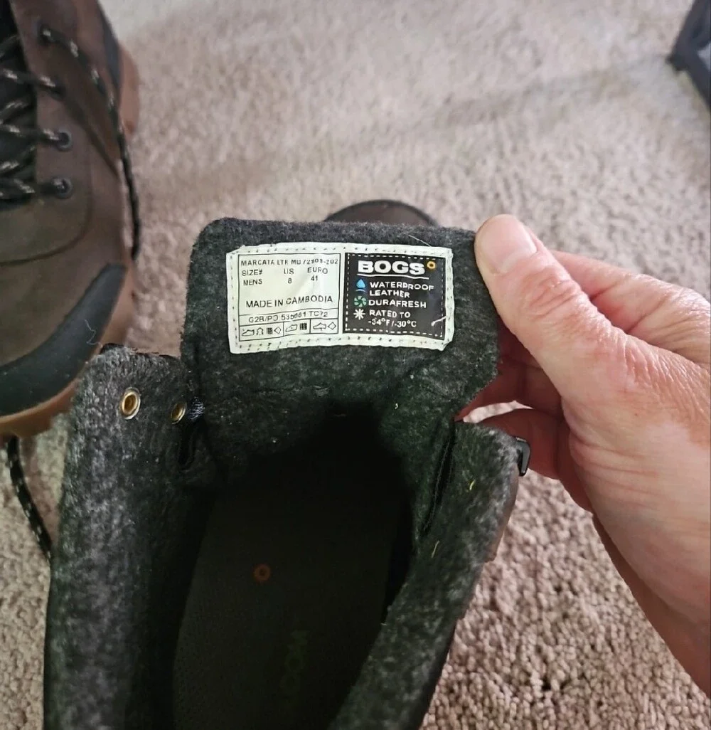 Bogs Arcata Urban Leather Mid - Lace-Up Casual Hiker Boots Sz 8